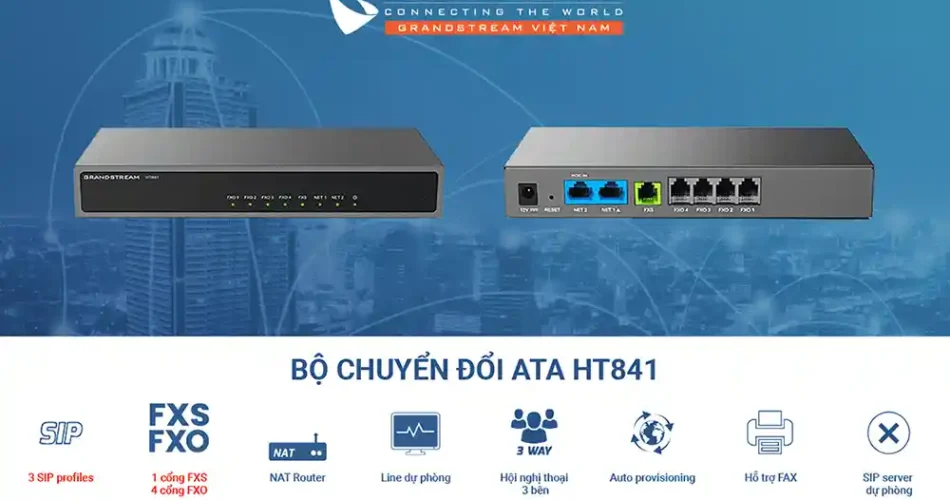 گیت‌وی VoIP گرند استریم HT841: