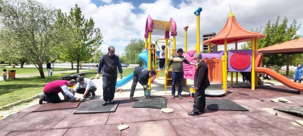 کفپوش گرانولی پارک