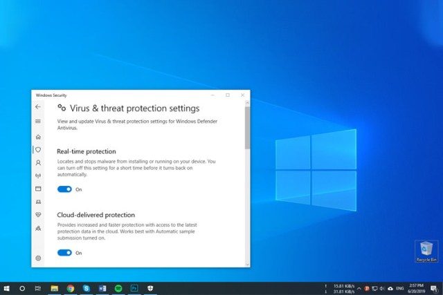 آنتی ویروس ویندوز 10