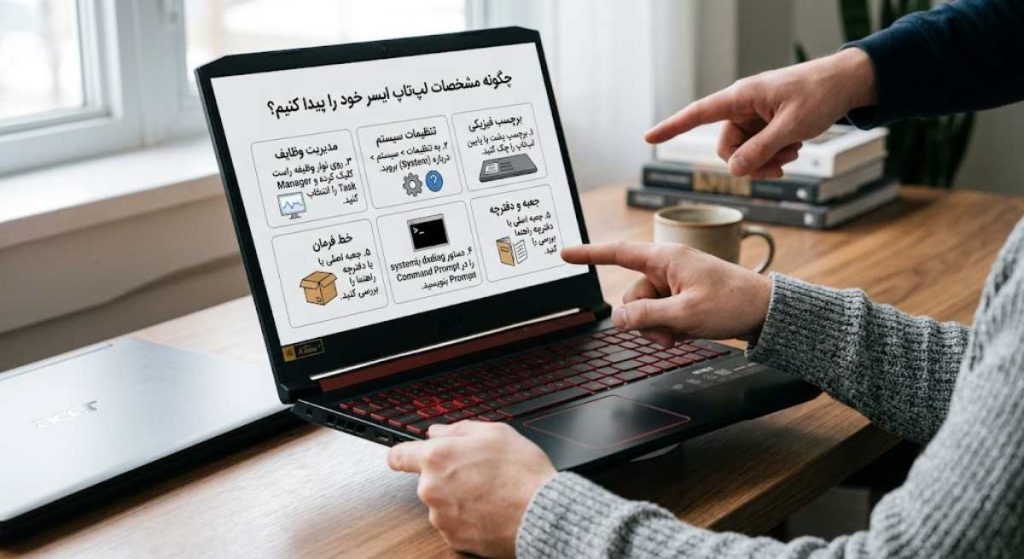 چگونه مشخصات لپ تاپ ایسر را بفهمم؟