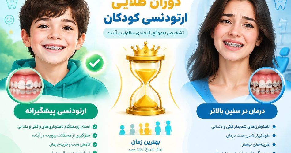 سن طلایی ارتودنسی کودک
